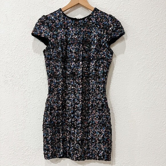 Dress the Population Sequin Mini Bodycon Dress Size Medium - Picture 5 of 7